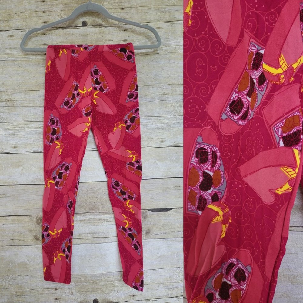 LuLaRoe Tween Leggings - Valentine Candy Boxes 3